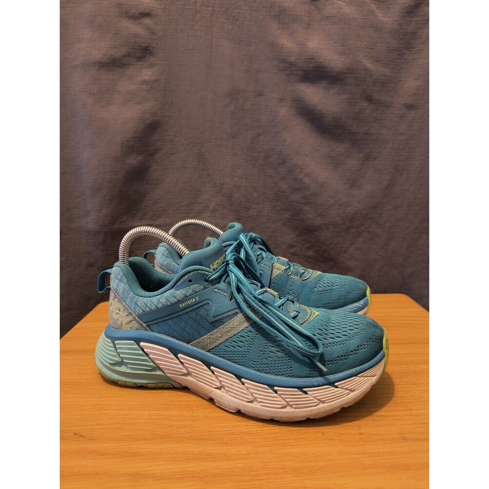Hoka One One Gaviota 2 Women's 8 Teal Blue Running Shoes Sneakers No Insoles